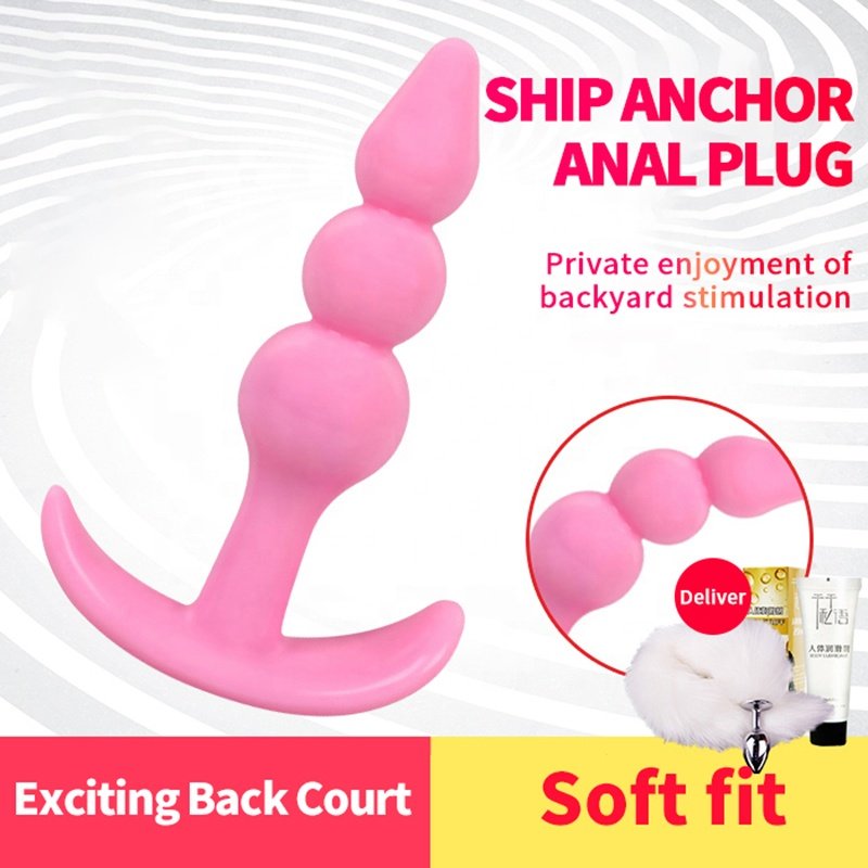 Soft Anal Plug Masturbation Butt Plug Sexy Anal Trainer Male/Female Prostate Massager Stimulator Couples Adult Sex Toys SM Set