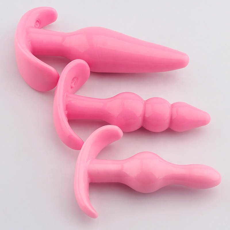 Soft Anal Plug Masturbation Butt Plug Sexy Anal Trainer Male/Female Prostate Massager Stimulator Couples Adult Sex Toys SM Set