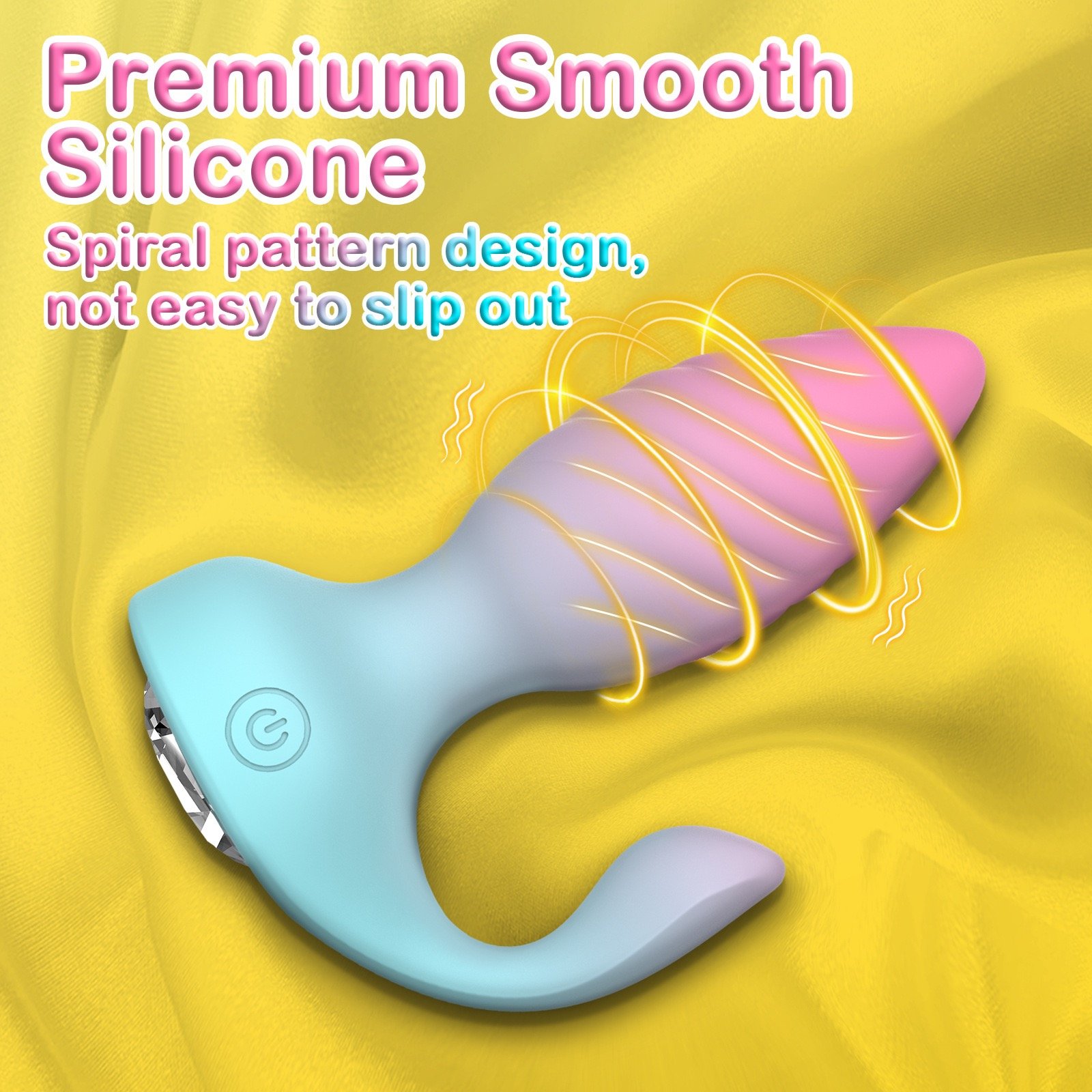 Dildos Silicone Butt Plug Sexy SM Anus For Women Men Double Vibration Anal Massage Plug Diamond Dual Stimulation Adult Sex Toys