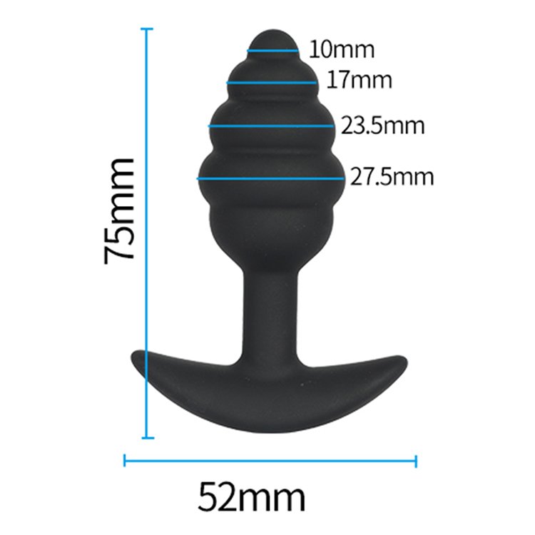 Spiral Silicone Anal Expansion Plug Clitoral Plug Trainer Masturbation Massager Adult Sex Toys