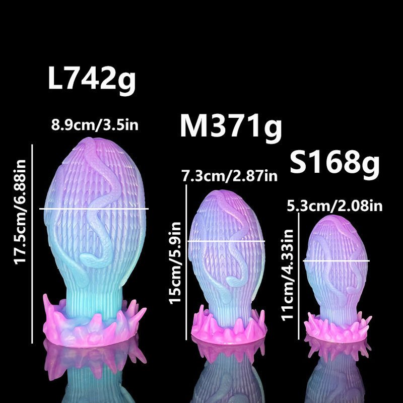 Luminous Egg Shape Dragon Butt Plug