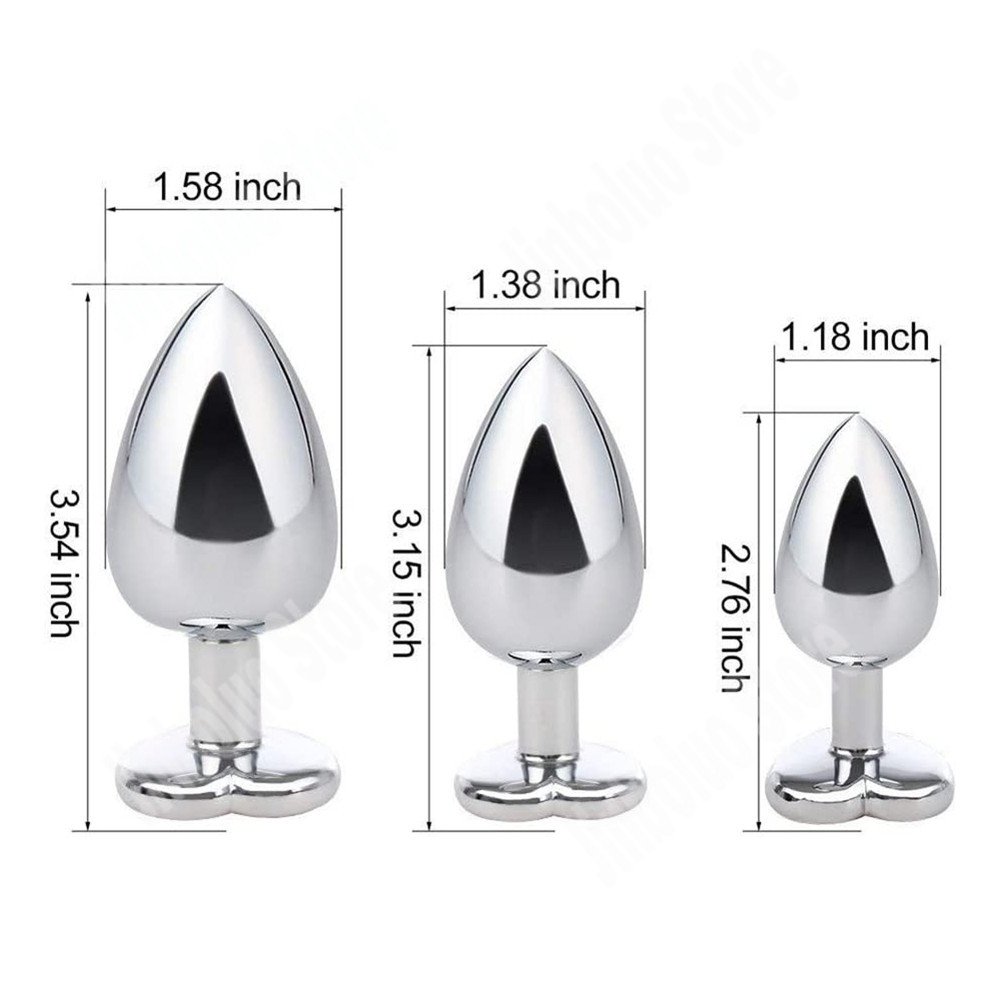 3Pcs/Set Adult Anal Toys Stainless Steel Butt Plug Anus Prostate Massager For Man Adult Sex Game Sex Products