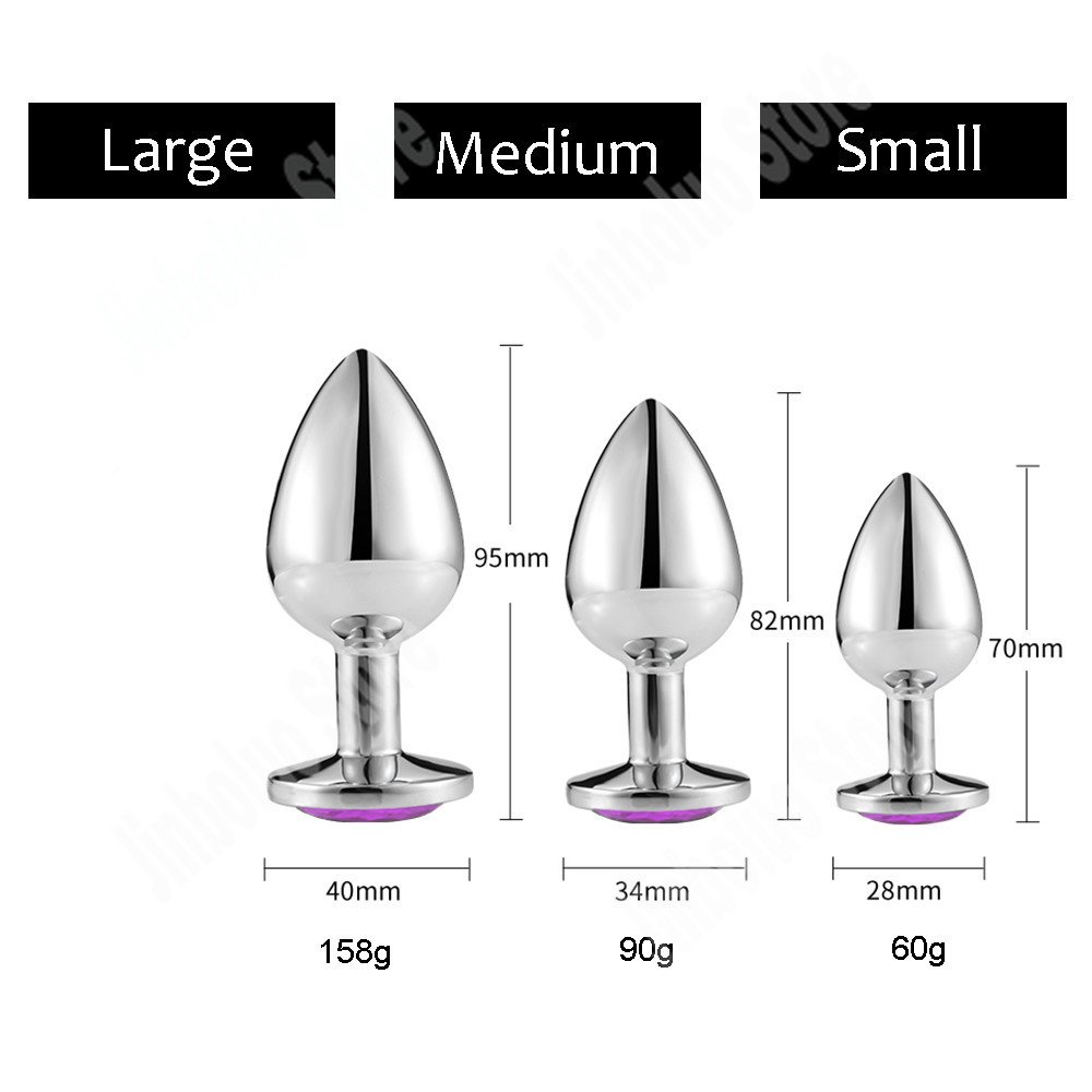 3Pcs/Set Adult Anal Toys Stainless Steel Butt Plug Anus Prostate Massager For Man Adult Sex Game Sex Products