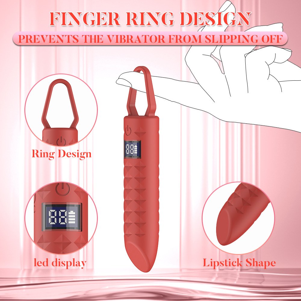 Wholesale LED Display Bullet Vibrator Precision G Spot Clitoral Nipple Anal Sex Stimulation Mini Vibrator for Women