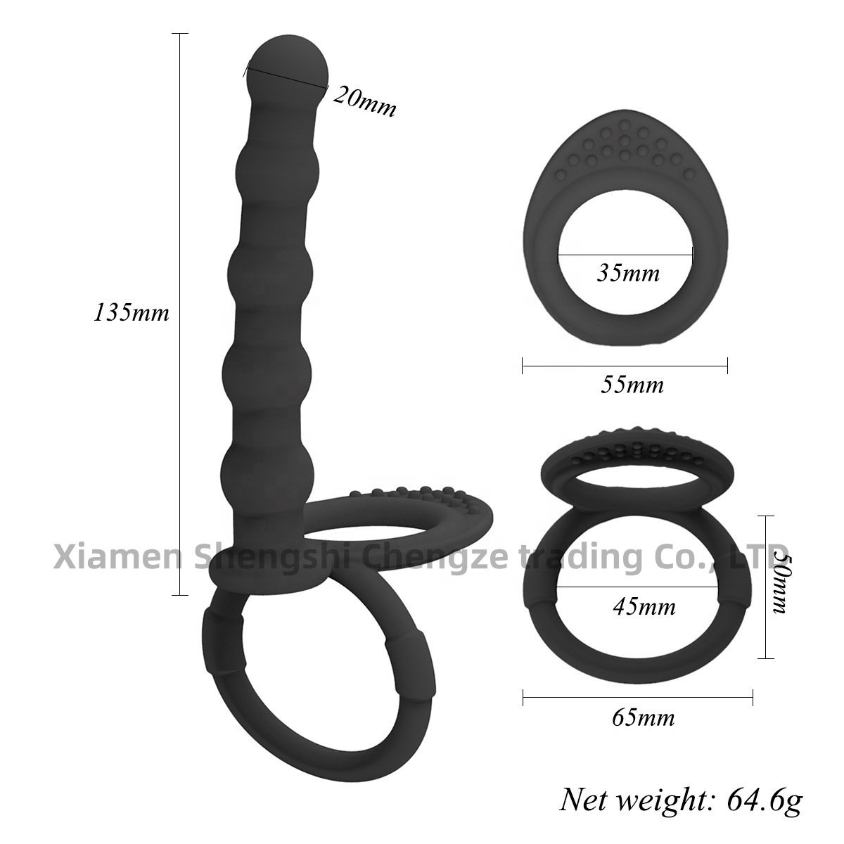 Butt Plugs For Men And Women Silicone Anal Pull Beads Double Penetration Strap On Dildo Anal Toy Butt Plug Lock Ring