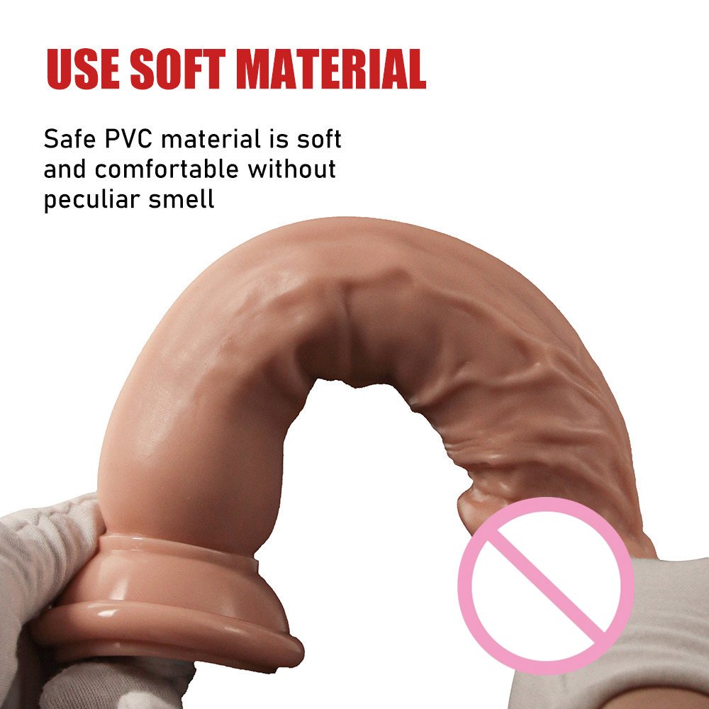 Cheap egg free dildo PVC soft penis sex toys for women, anal stuffed toys for men adult sexual toys