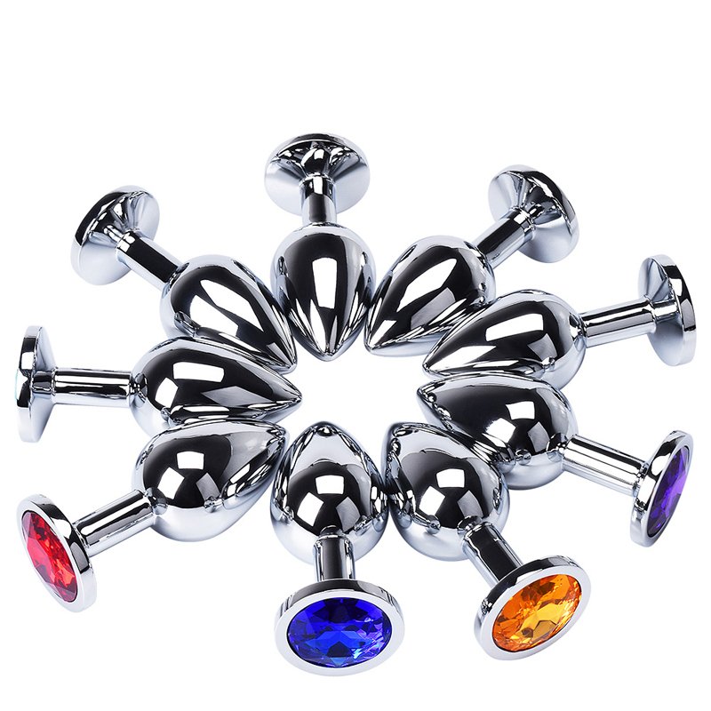Wholesale Stainless Steel Top Grade Anal Plug Round Shaped Jewelry Anal Sex Toys for Woman Metal Anal Beads Butt Plug Set