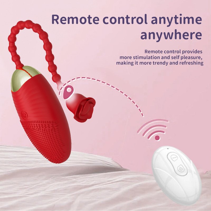 App Remote Control Wireless Anal Egg Flower Vibrator Rose Clitoral Jump Egg