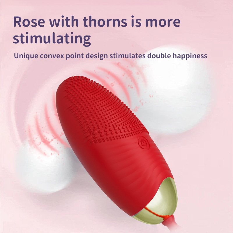 App Remote Control Wireless Anal Egg Flower Vibrator Rose Clitoral Jump Egg