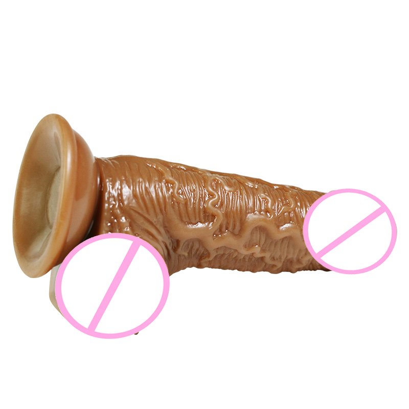 Realistic Double-Layer Soft Silicone Dildo Big Suction Cup Waterproof Adult Sex Toys for Women Made from Premium Liquid Silicone