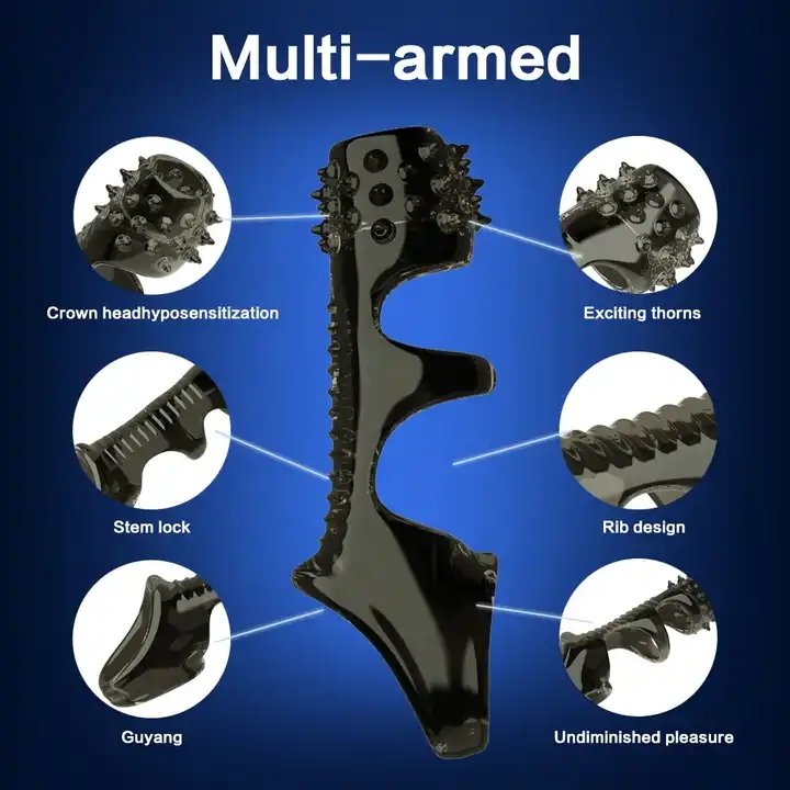 Sex Toys For Woman Men G Spot Vibrator Penis Vibrating Ring Lasting Enlarge Cock Stimulate Massage Clitoris Anal Bondage Rings