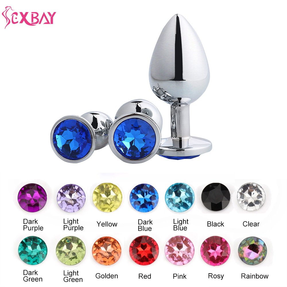 Sexbay Factory Wholesale Anal Plug Stainless Steel with Jewel Cheap Anal Sex Toys Dilator Multi Size anal plug metal