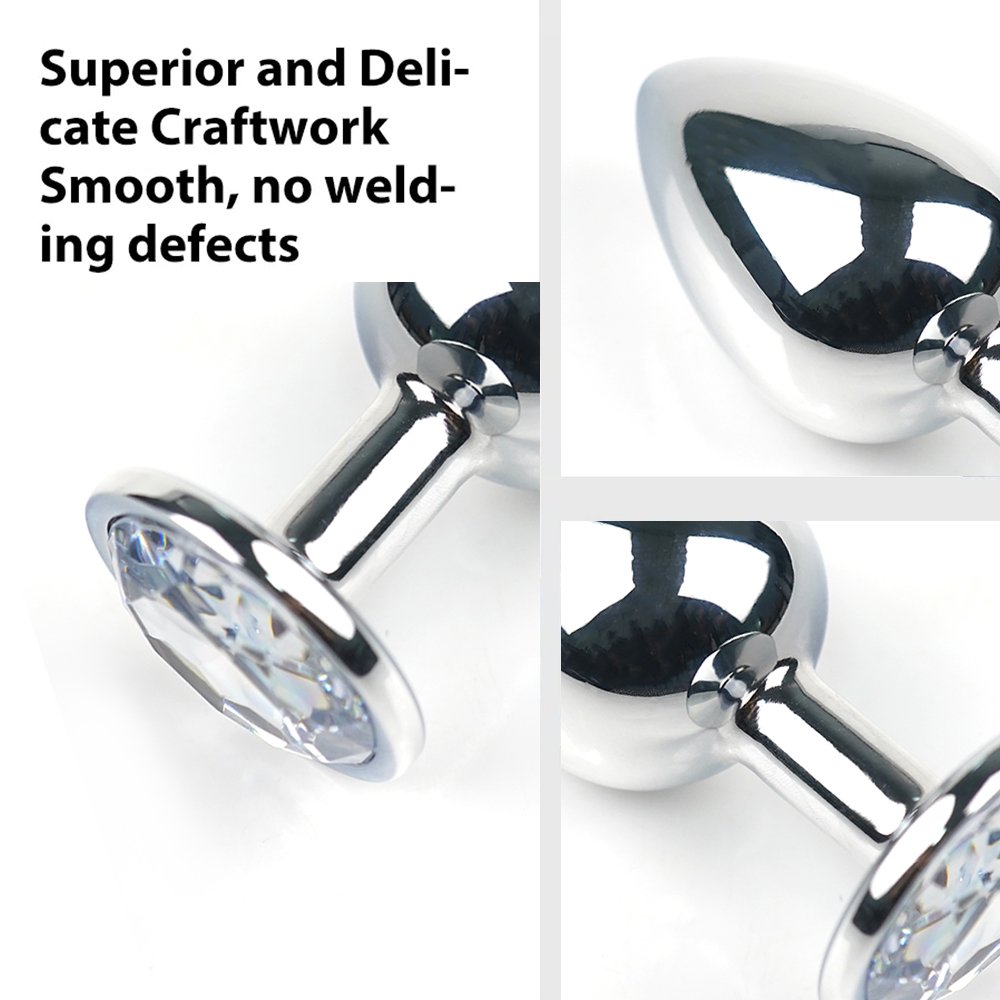 Sexbay Factory Wholesale Anal Plug Stainless Steel with Jewel Cheap Anal Sex Toys Dilator Multi Size anal plug metal