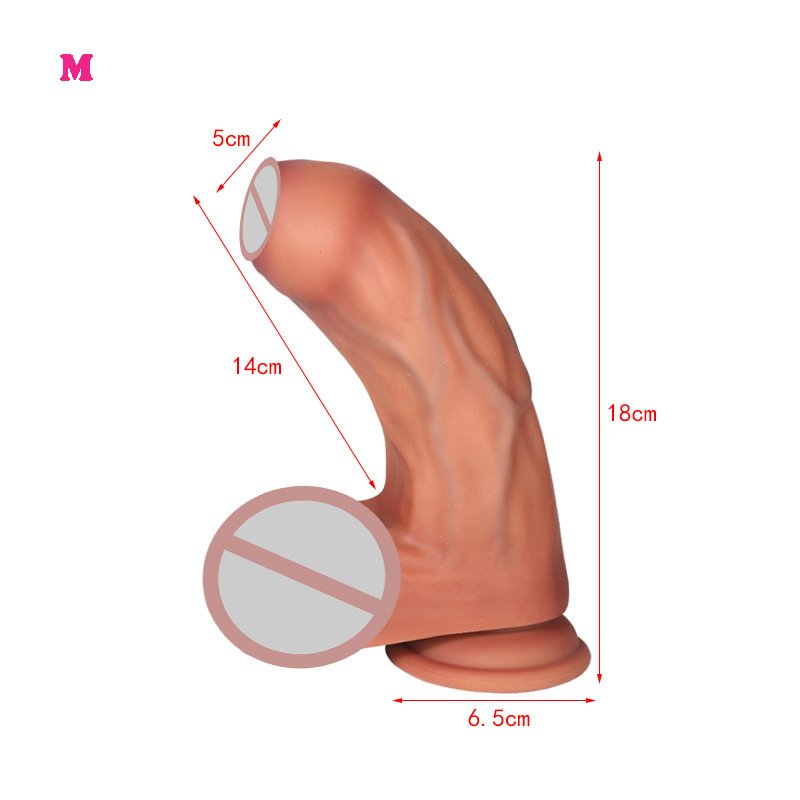 Soft Realistic Fantasy Dildo Large Silicone Penis Vagina Suction Cup Anal Butt Plug Massage Adult Sexy Toys For Woman Sex Shop