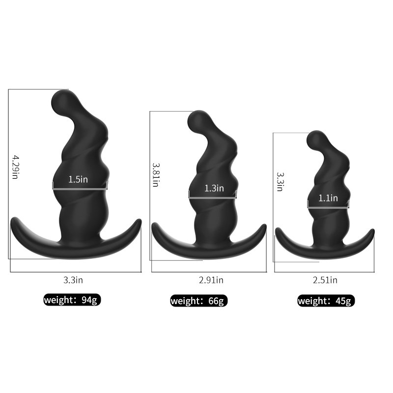 Small Tip Spiral Prostate Anal Plug
