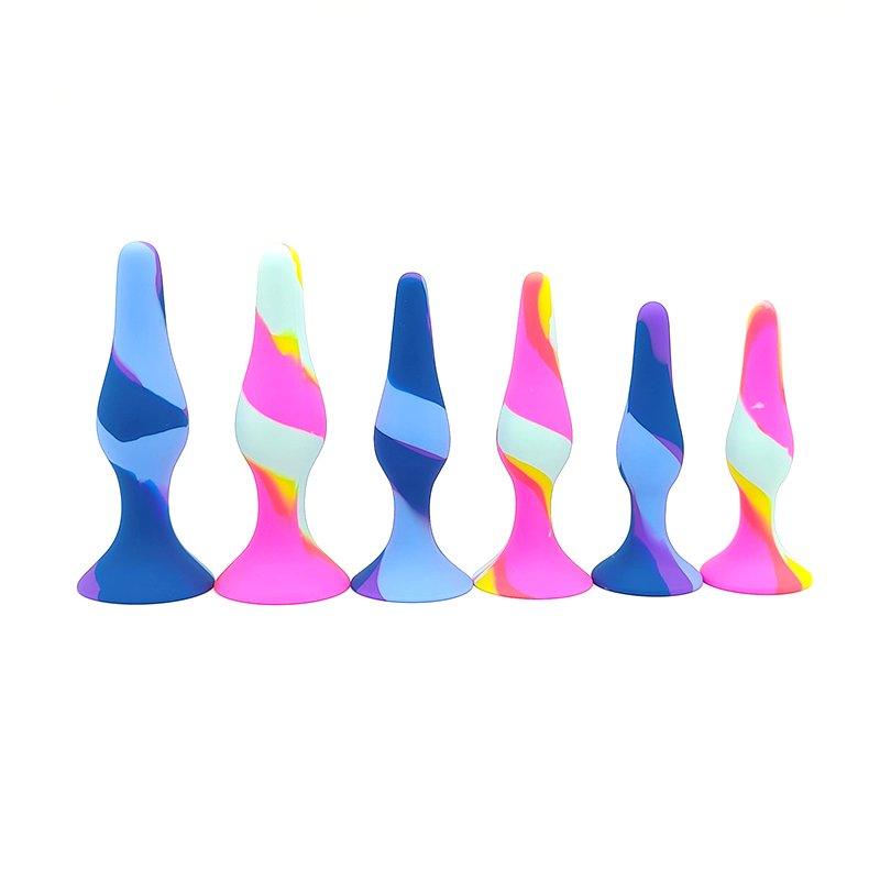 New Shelving Anal Plug Set Colorful Mixed Anal Plug Pure Silicone Adult Toys Anal Dilation Toys for Men and Women