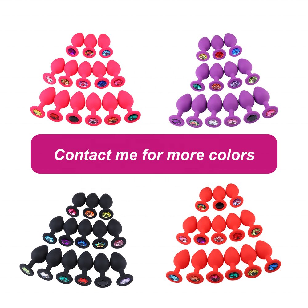 Silicone anal sex toys Jewel Butt Plug Anal Play For Women Sex Toys anal plug