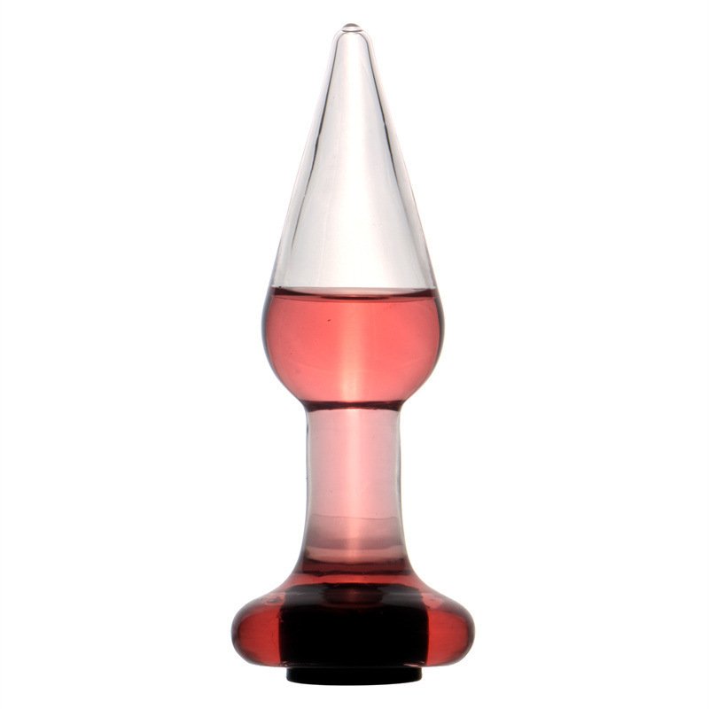 Hollow Cone Glass Anal Plug