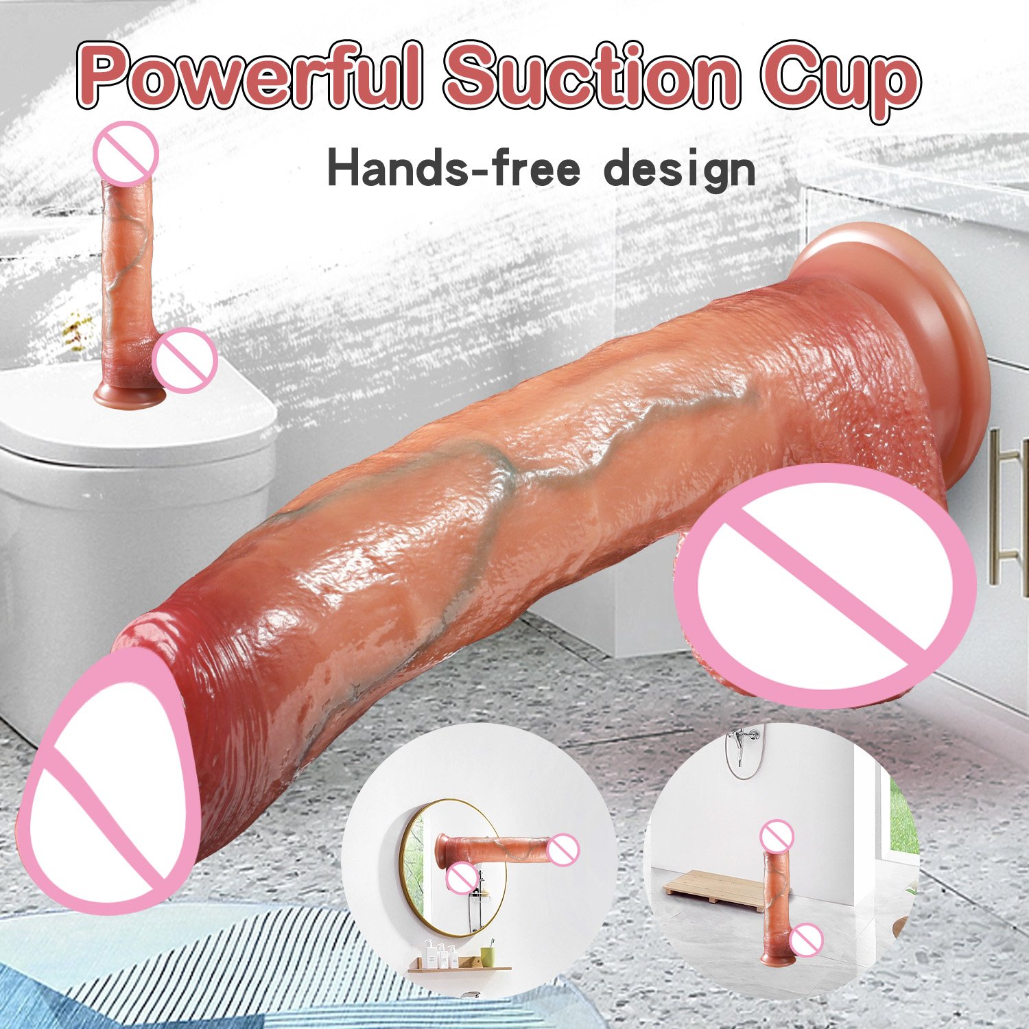 Realistic Long Dildos Sliding Foreskin Big Penis Penetration Anal Butt Plug Vagina Dick Stimulator Adult Sex Toys for Women