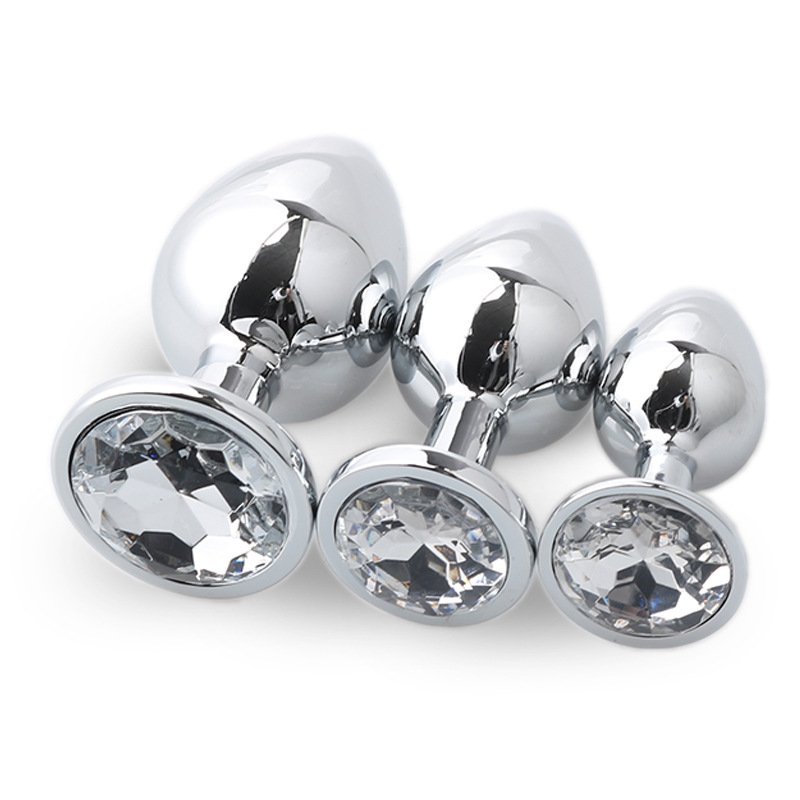 Metal Anal Plug small big large huge anal metal sex toy love jeweled but butt plug