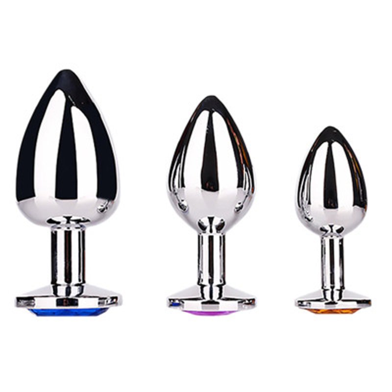 Metal Anal Plug small big large huge anal metal sex toy love jeweled but butt plug