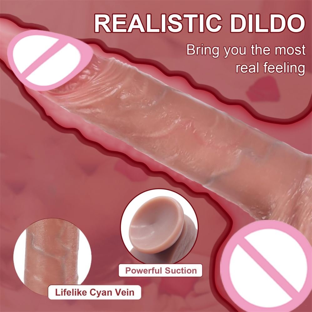 Realistic Soft Penetrating Silicone Dildo Big Penis for G-Spot Stimulation Liquid Silicone Anal Masturbation Sex Toys Women