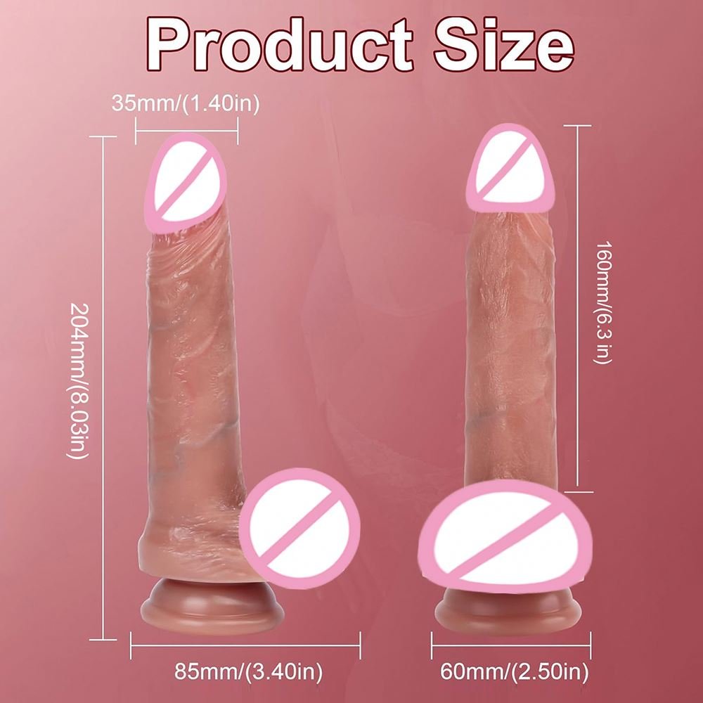 Realistic Soft Penetrating Silicone Dildo Big Penis for G-Spot Stimulation Liquid Silicone Anal Masturbation Sex Toys Women