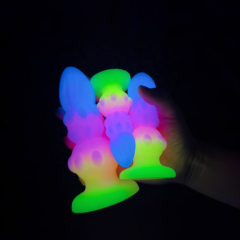 Soft and Colorful Silicone Anal Plug Set Large Adult Thrusting Butt Toys for Sexy Anal Masturbation