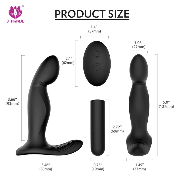 S-HANDE Hot Sale Electric Anal Sex Toys Prostate Massager Vibrator Anal Plug For Women Men Couple