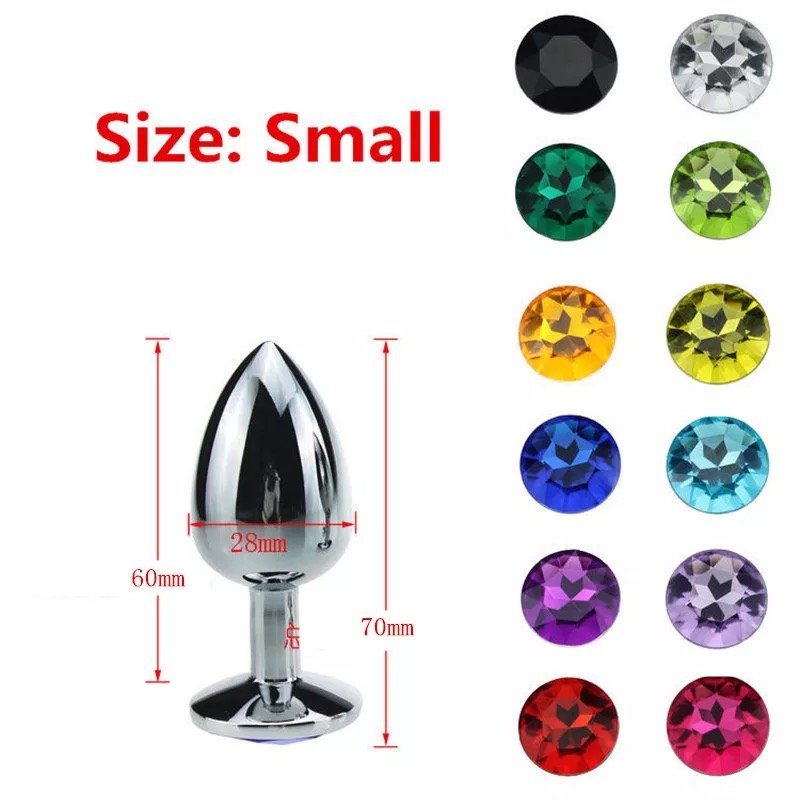 New Metal Anal Sex Toys Butt Plug Stainless Steel Crystal Prostate Massage SM Game for Women Men Adult Products Sexy Toys