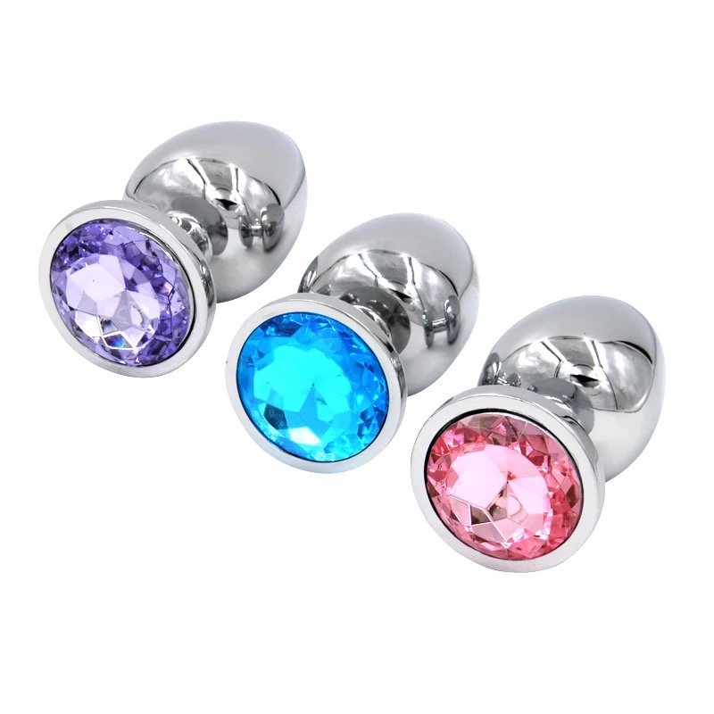 New Metal Anal Sex Toys Butt Plug Stainless Steel Crystal Prostate Massage SM Game for Women Men Adult Products Sexy Toys