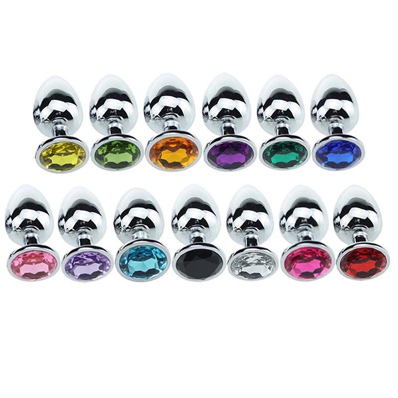 New Metal Anal Sex Toys Butt Plug Stainless Steel Crystal Prostate Massage SM Game for Women Men Adult Products Sexy Toys