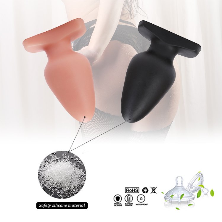 Amazon Hot Sale Male Female Big PVC Anal Butt Plugs Sex Toys For Women Realistic Anal Dildo Toys For Girls Female Masturbator