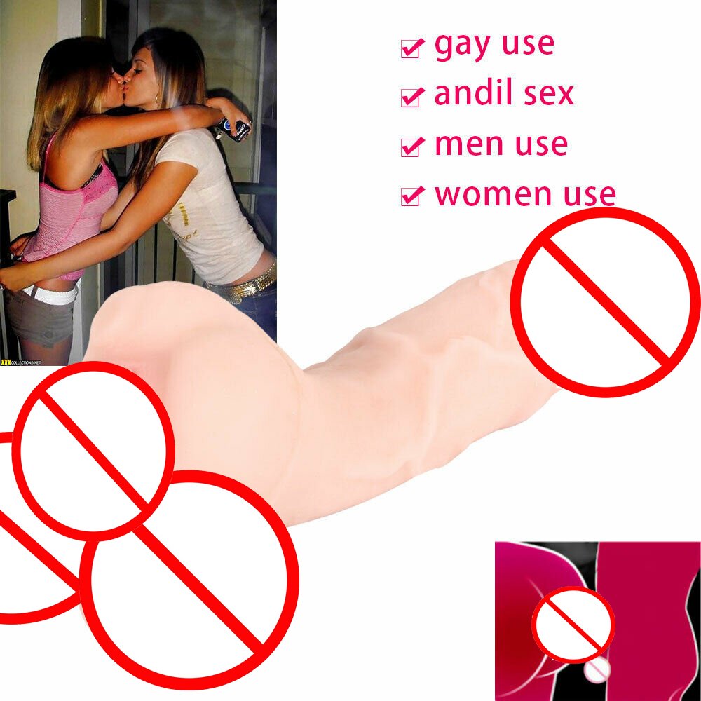 inocowii 2 In 1 Pussy Anal Realistic Dildo Realistic Penis Sex Toy G-spot Dildo Sex Toy Gay