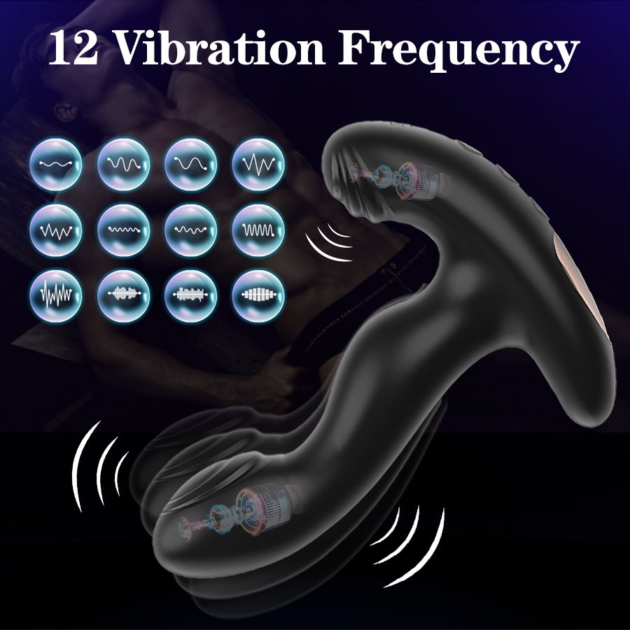 Powerful 12 modes Remote Control Prostate Massager Vibrator Anal Sex Toys Butt Plug For Man Anal Plug