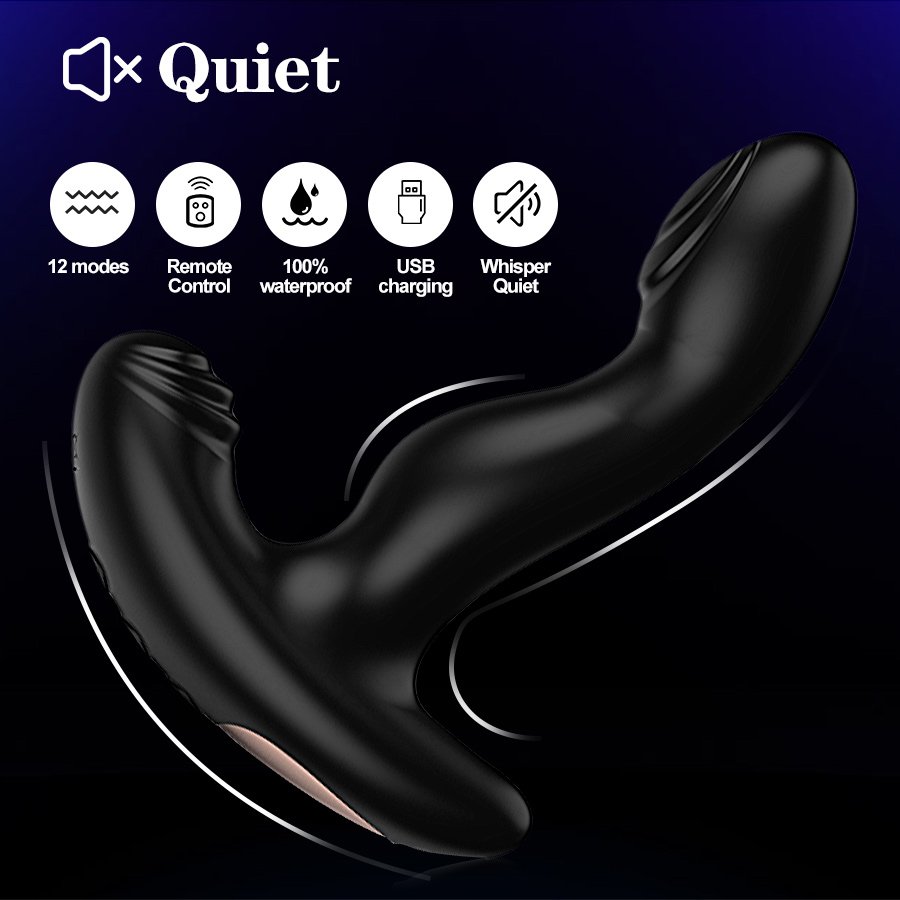 Powerful 12 modes Remote Control Prostate Massager Vibrator Anal Sex Toys Butt Plug For Man Anal Plug