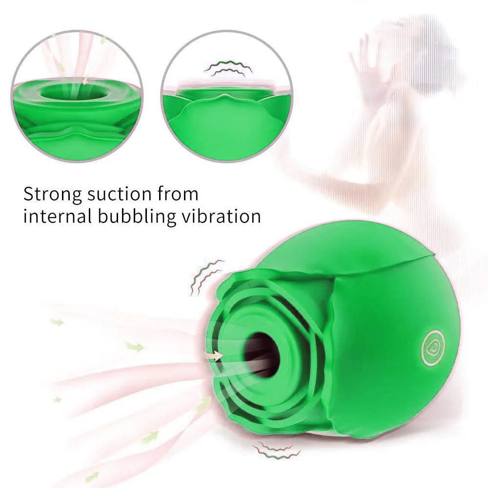 Adult Female Magnetic Glowing Sucking Rose Sex Toys Licking Tongue Clit G Spot Luminous Glow In The Dark Vibrator