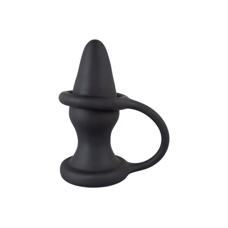 anal vibrator Adult Sex Toy cock ring with anal plug vibrator vibration anal plug