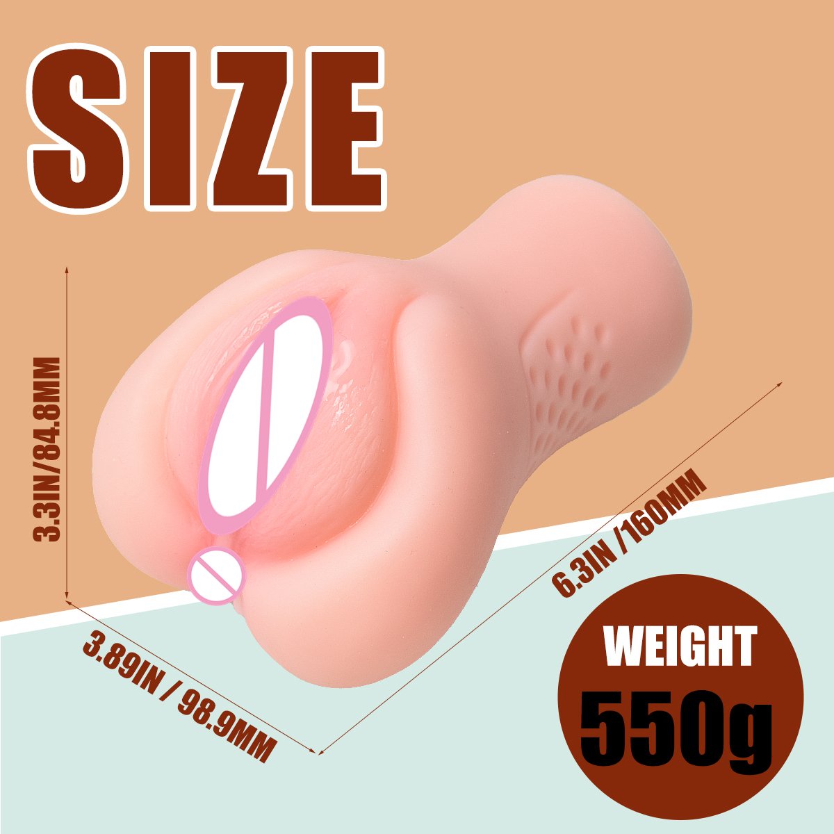 Male Masturbator Pocket Real Pussy Silicone Anal Adult Sex Pussy Toys Sax masturbator-for-man