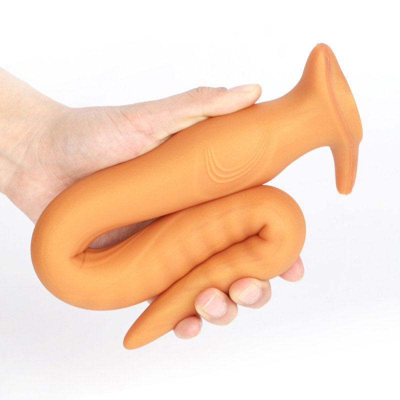 2024 New Big Long Silicone Monster Anal Butt Plug Soft Anal Expand Deeply Sex Toy For Buttocks Masturbation Eel Animal Dildo