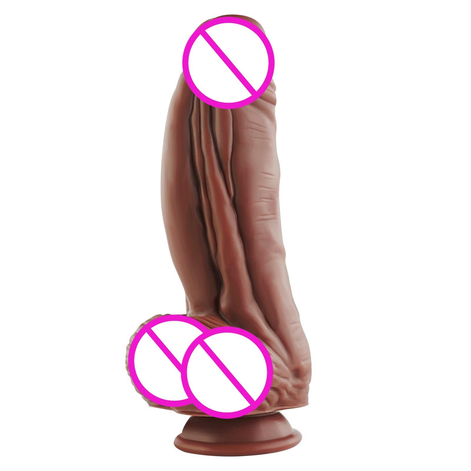 Dia 6.6cm Huge Realistic Thick Silicone Dildo Vagina G-spot Stimulation Strong Suction Cup Artificial Penis For Women Lesbian