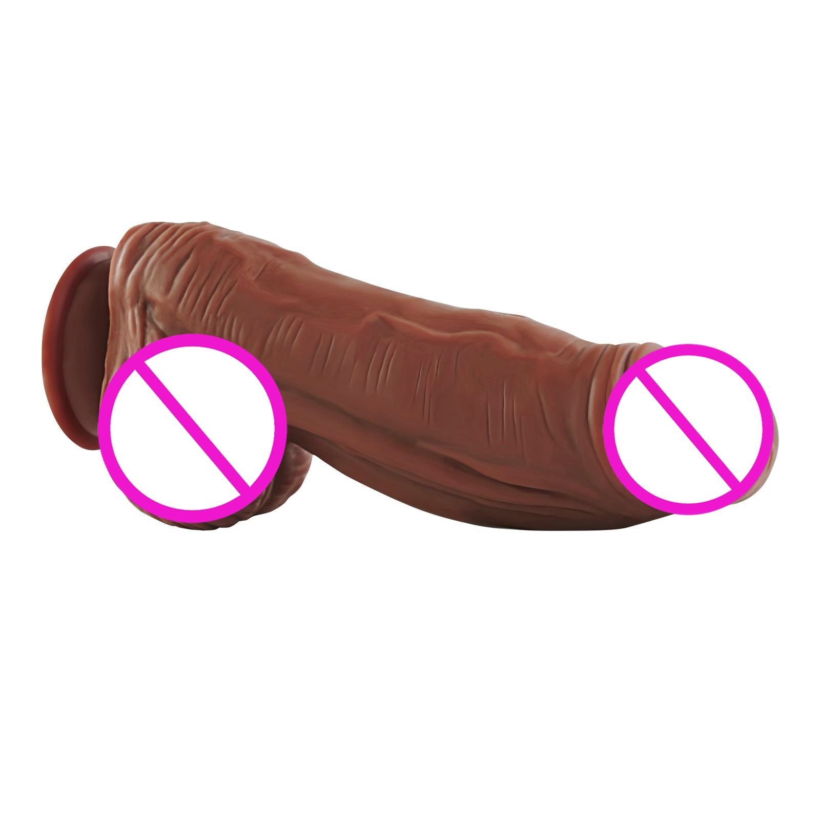 Dia 6.6cm Huge Realistic Thick Silicone Dildo Vagina G-spot Stimulation Strong Suction Cup Artificial Penis For Women Lesbian