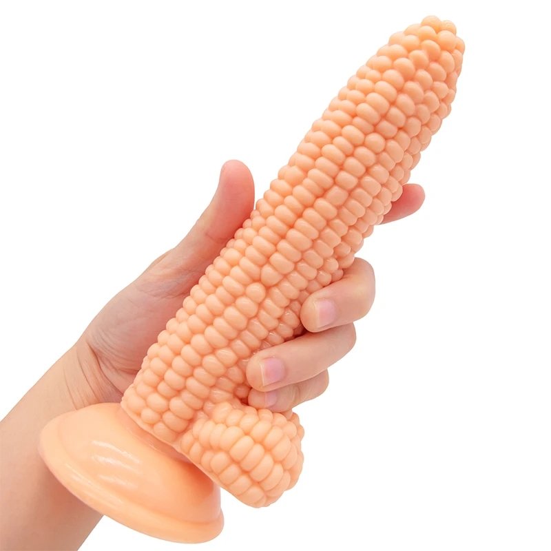 Anal Plug With Suction Cup Vegetables Dildo Sex Toys For Women Vagina G-Spot Massage Masturbator Corn Dildo