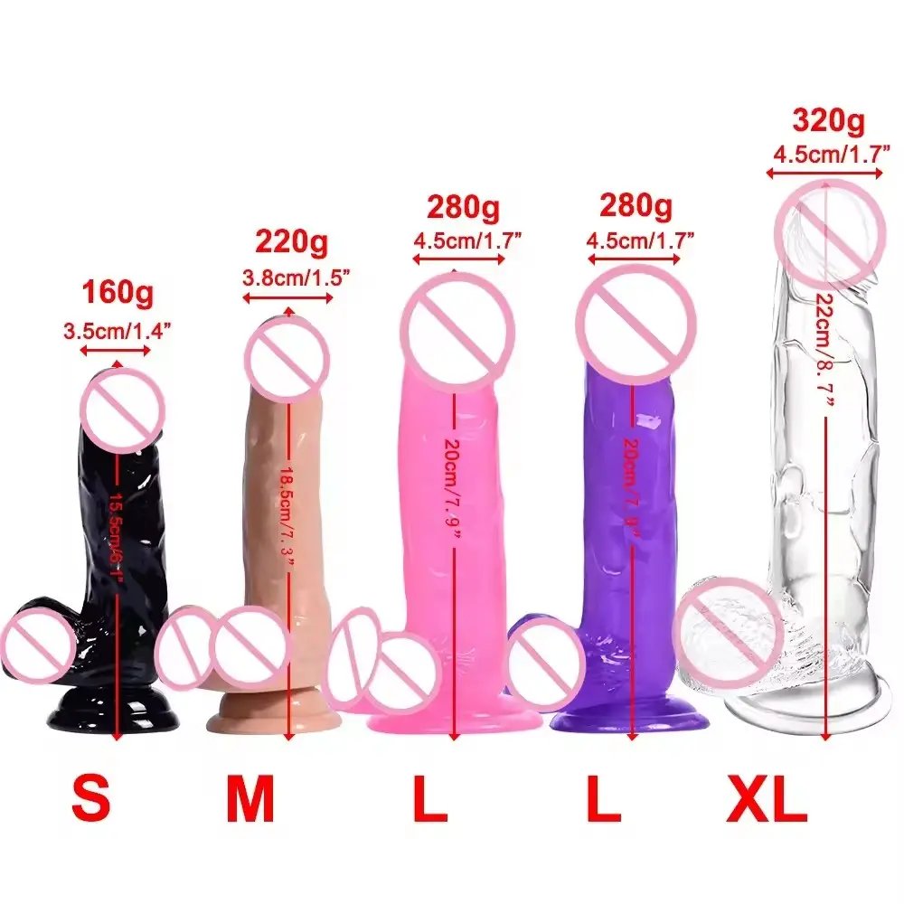 Realistic Dildo With Suction Cup Jelly Huge Dildo Anal Sex Toys for Woman Multiple Size Big Penis Butt Plug Erotic Toy Sex Shop