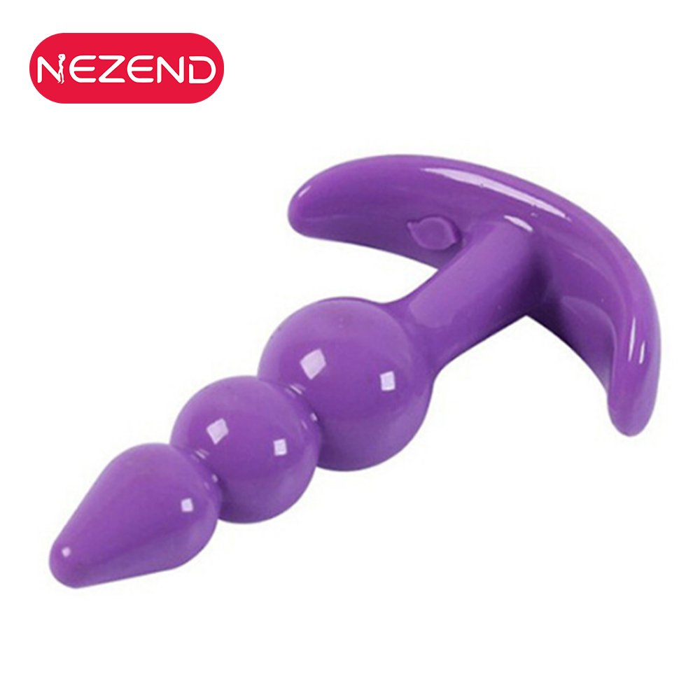 TPE Soft Flexible Gay Man Women Anus Pleasure Anal Beads Butt Sexy Toys Silicone Anal Plug