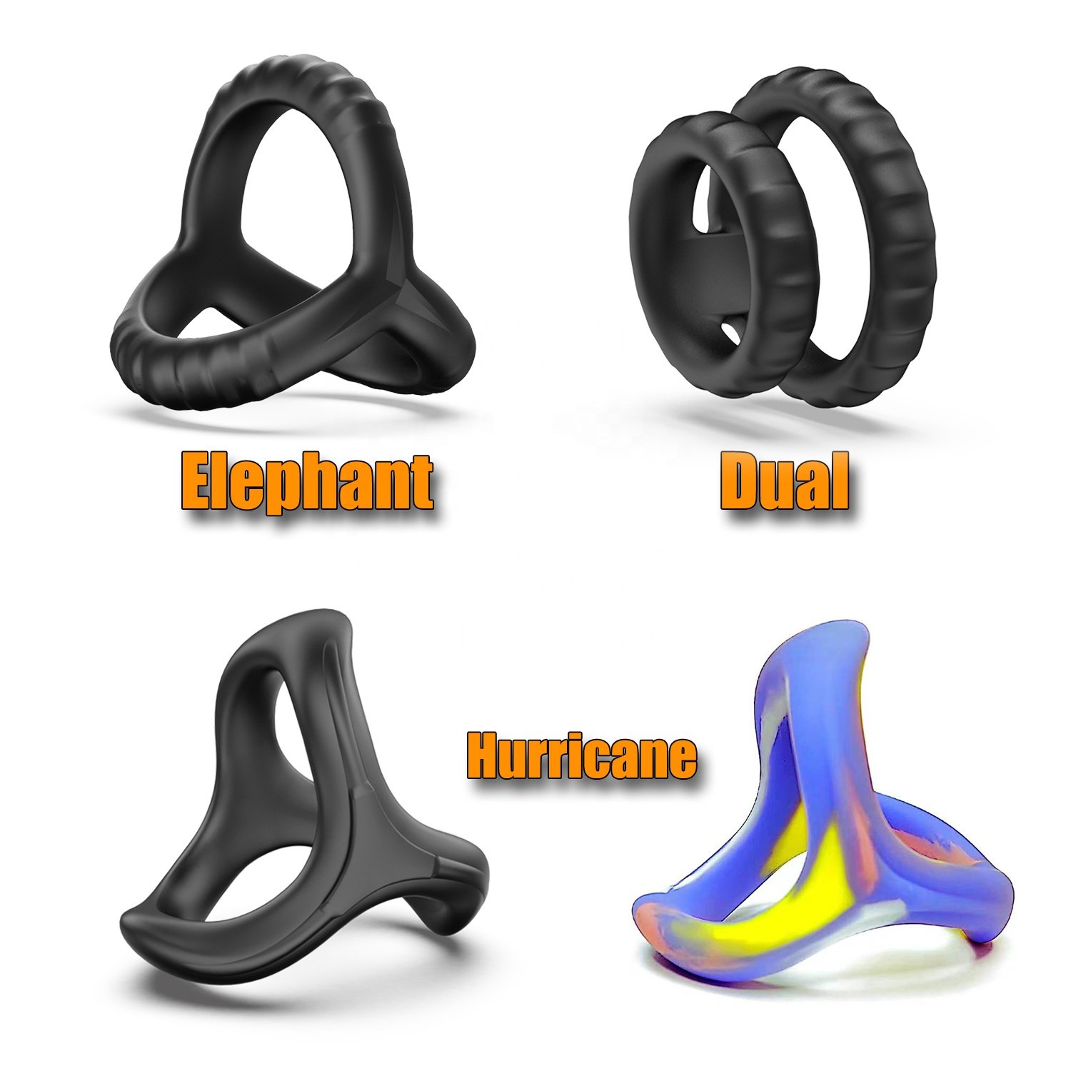 SAMEYO Silicone Vibrating Cock Ring 10 Speeds Anal Plug Vibration Masturbate Adult Male Anal Sex Toys