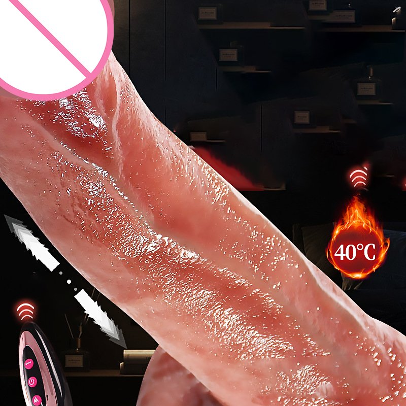 Remote Realistic Dildo Silicone Dildo Sex Toy Female Vaginal Masturbator Telescopic Dildo Vibrator For Women