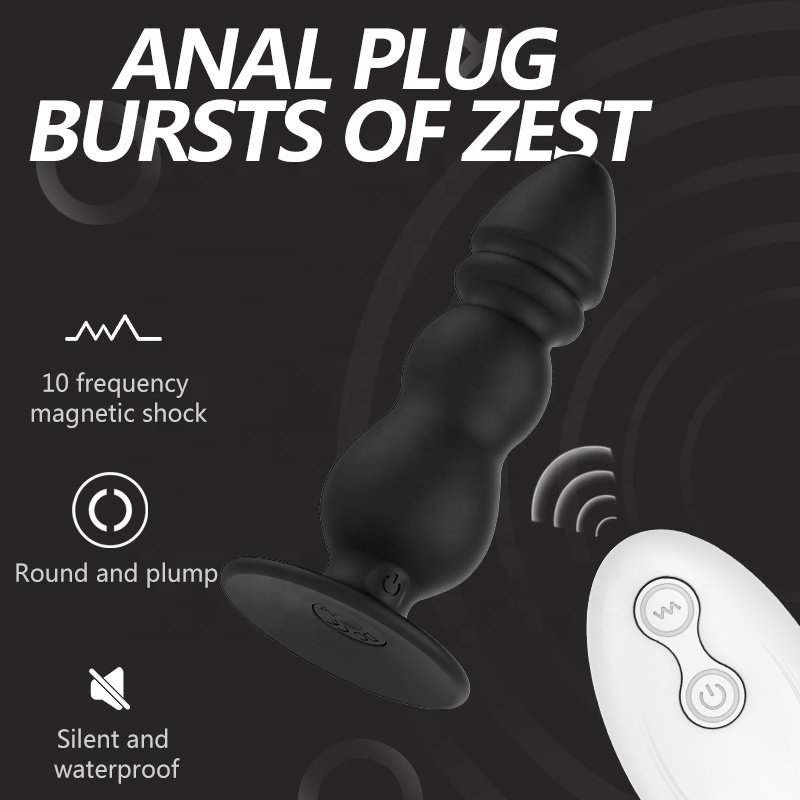 Electric Silicone Anal Sex Toys Prostate Massager For Women Men Couple Remote Control Male Anal Plug