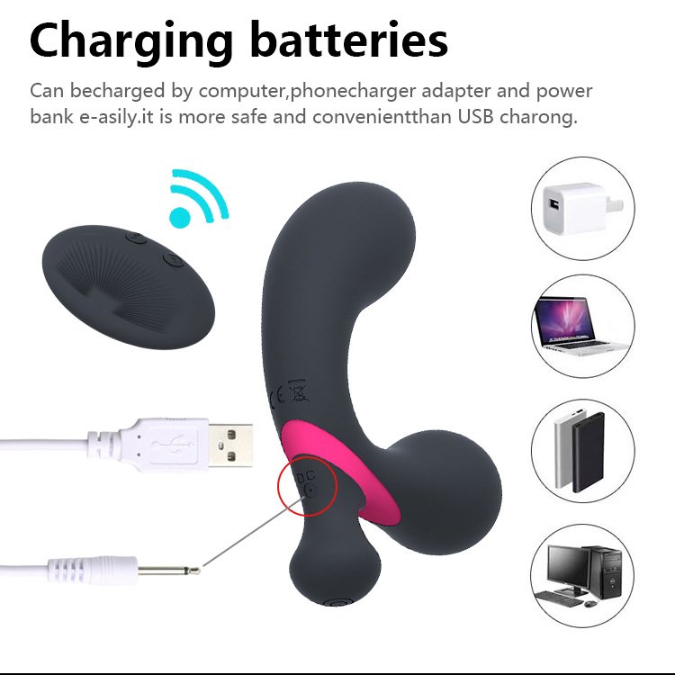 Factory Direct Sublimated Anal Butt Plug Prostate Male Anal Vibrating Sex Toys with Remote Control