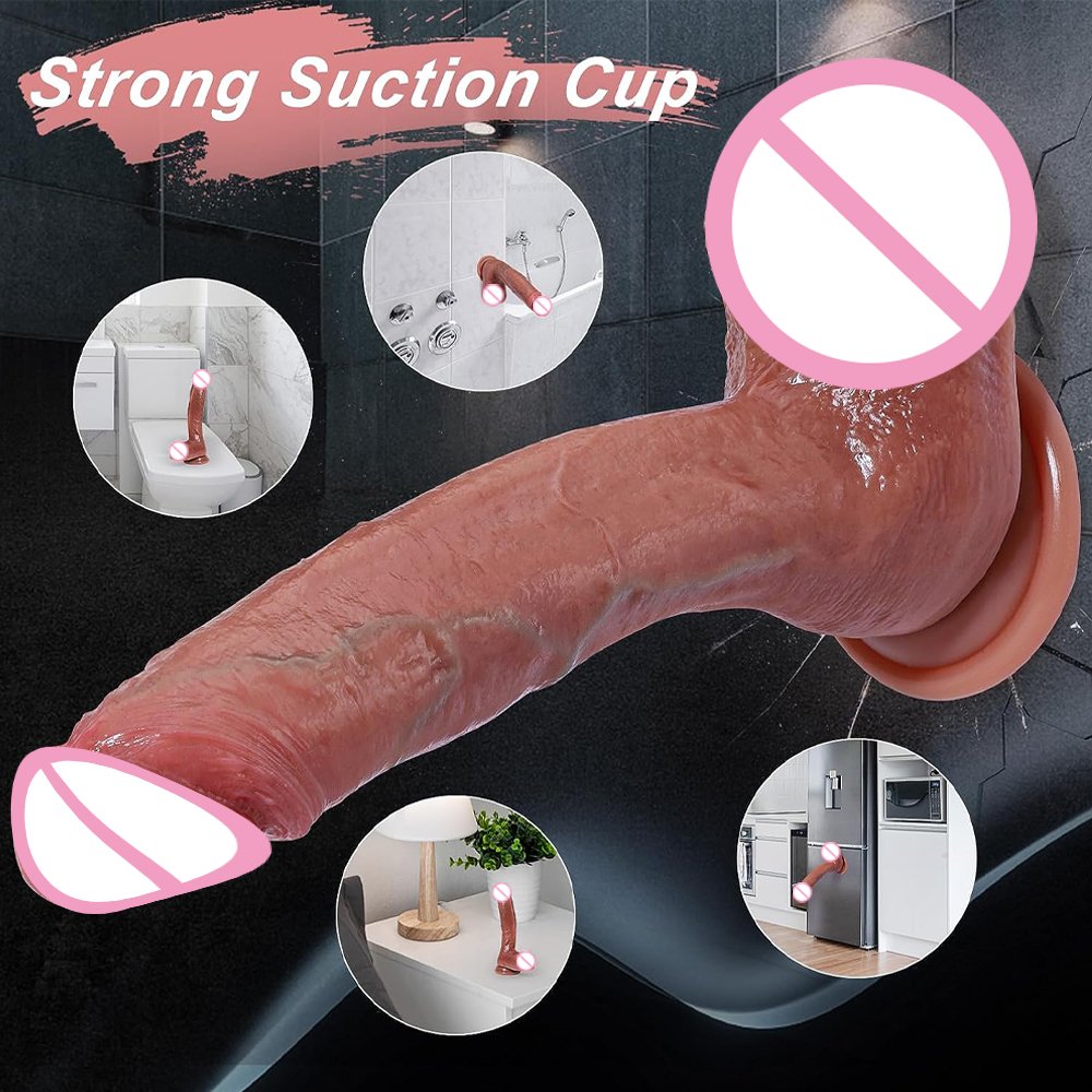 Super Skin Soft Big Suction Cup Dildo Realistic Silicone Male Artificial Penis Dick Woman Masturbator Adult Sex Toys women Dildo